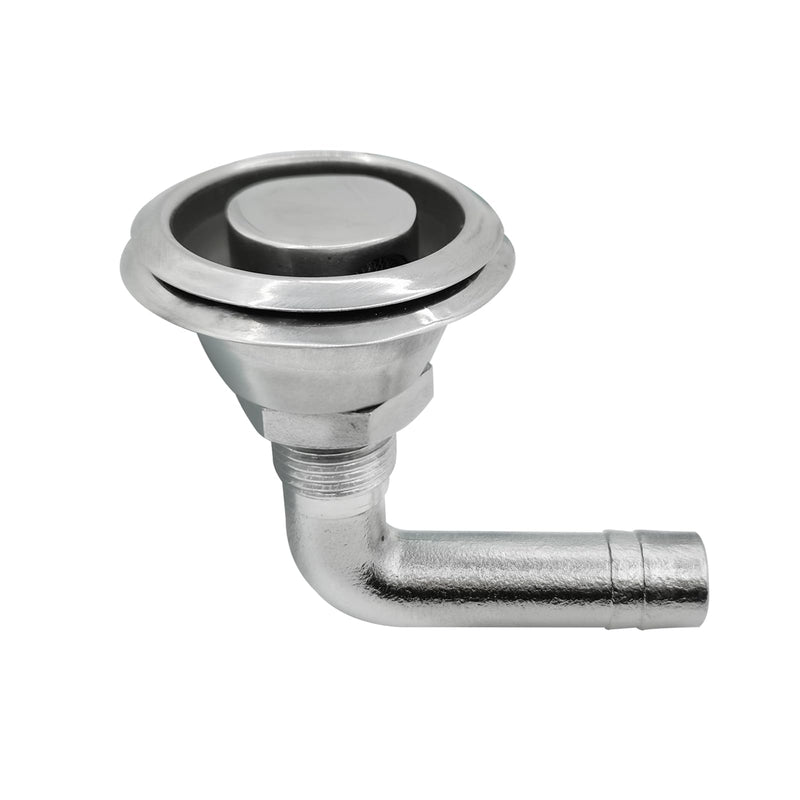ISURE MARINE Boat Gas Fuel Vent for 5/8" Hose Universal 90°Stainless Steel Marine Boat Flush Mount Fuel Gas Tank Vent