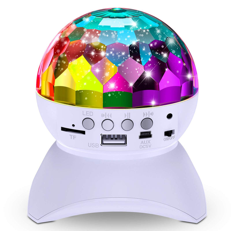 Disco Ball Home Party Light Show Speaker white