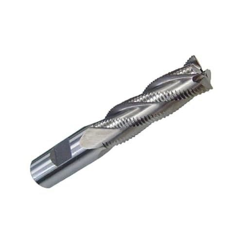 HHIP 5823-0562 4 Flute M42 Cobalt Fine-Pitch Roughing End Mill, 9/16" x 1/2" x 1-3/8" x 3-3/8" 9/16" Cutting Dia, 1/2" Shank, 1-3/8" Cutting Length, 3-3/8" OAL 4 Teeth