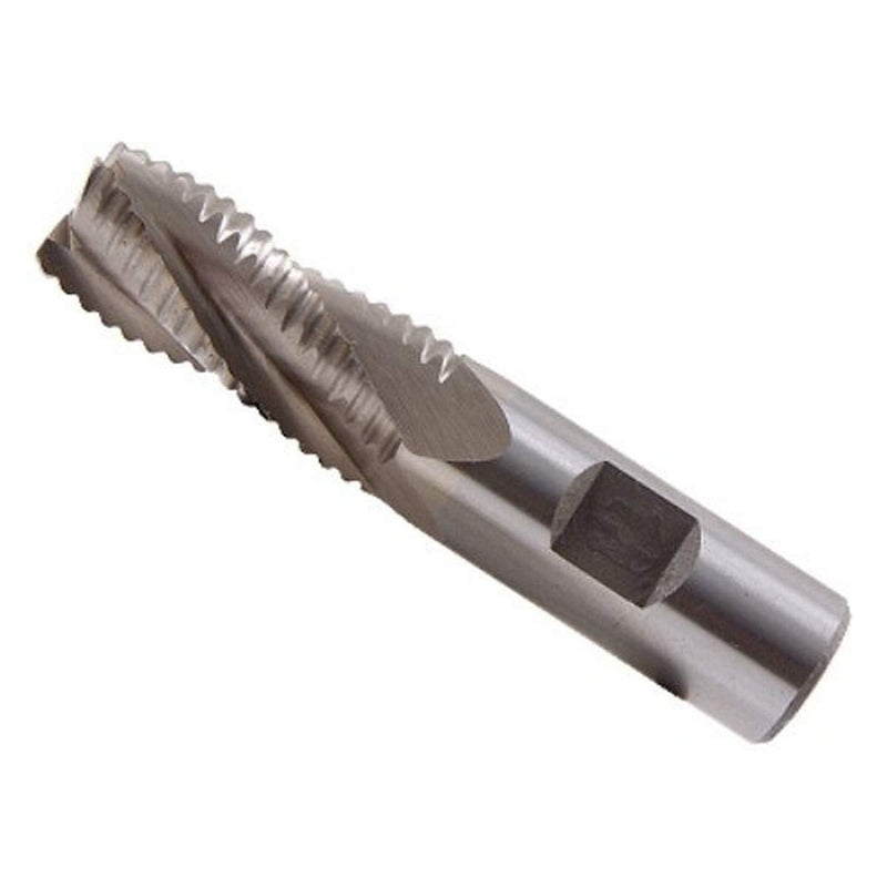 HHIP 8002-5727 4 Flute M42 Cobalt Roughing End Mill, 3/8" x 3/8" x 1-1/2" x 3-1/4" 3/8" Size, 3-1/4" OAL Uncoated, 4 Flute
