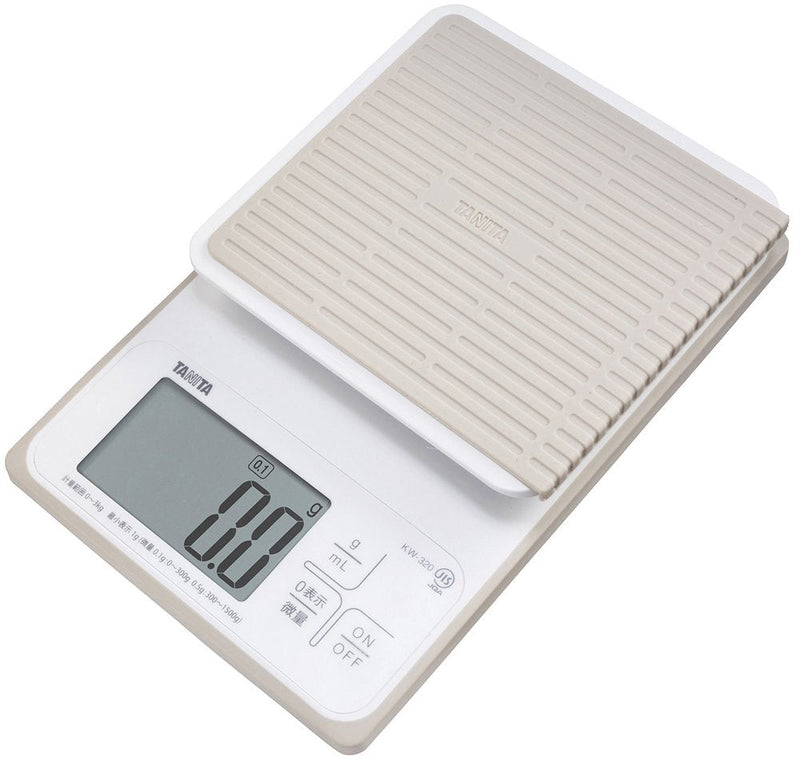 Tanita KW-320 WH Cooking Scale, Kitchen Scale, Waterproof, Digital, 6.6 lbs (3 kg), 0.1 g Unit, Washable Kitchen Scale 6.6 lbs (3 kg) 0.1 g Single Item