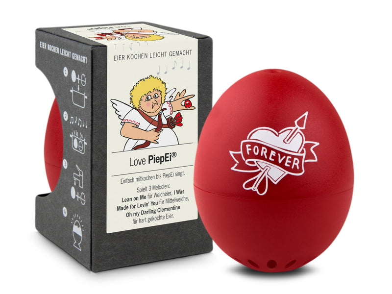 Love BeepEgg – Egg Timer for Boiling Eggs – Musical Egg Cooker for Soft, Medium, Hard Boiled Eggs – Food Safe – Singing Floating Egg Timer – Egg Cooker for 3 Levels of Doneness - Brainstream