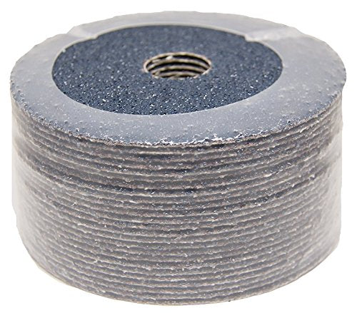 Benchmark Abrasives 4 1/2 Inch Sanding Discs Zirconia Resin Fiber Grinding Disc for Grinding, Stripping on Wood, Fiberglass, Metal, 7/8" Arbor Angle Grinder Sanding Disc, 25 Pack - 24 Grit