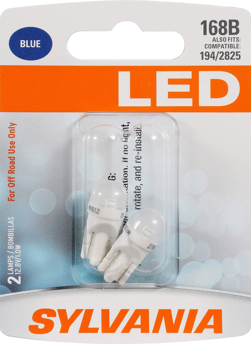 SYLVANIA - 2357 LED Red Mini Bulb - Bright LED Bulb, Ideal for Stop and Tail Lights (Contains 2 Bulbs)