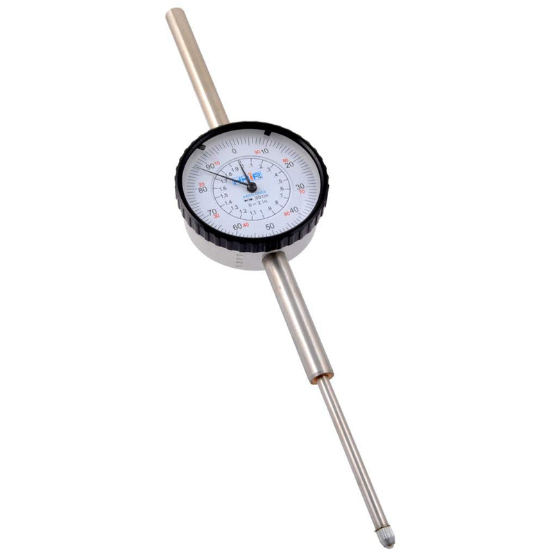 Pro Series by HHIP 4400-0002 Pro Series Dial Indicator, .001" Graduation, 0-100 Reading, 0-2" 0-2" Range, .001" Graduation