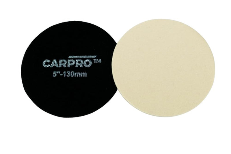 CARPRO Glass Polishing Pad - Polish Glass Scratches Etching, Correct and Clean Damaged Windshield & Window Glass - 5" (1 Pack) 5 inch (Pack of 1)