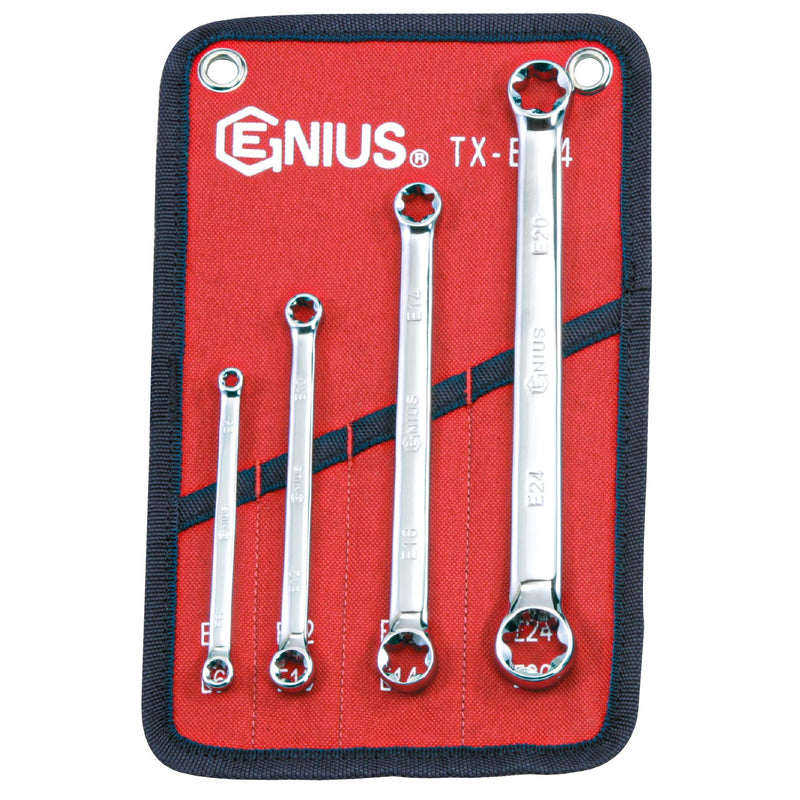 Genius Tools 4PC E-Star Wrench Set - TX-E04