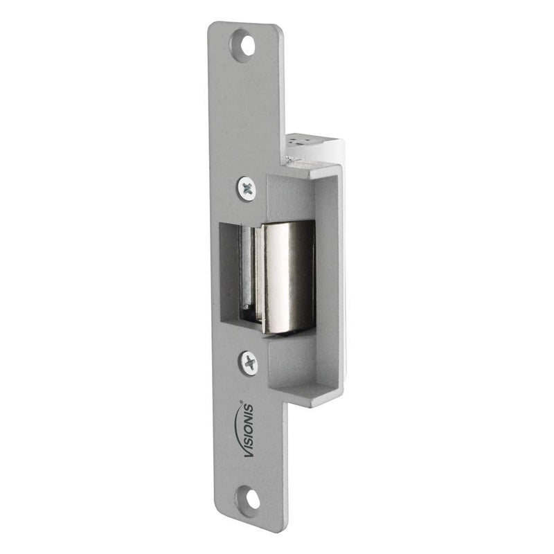 Visionis VIS-EL100-FSE 770lbs Stainless Steel Electric Door Strike Lock for Wood and Metal Doors 12V Fail Secure Normally Open