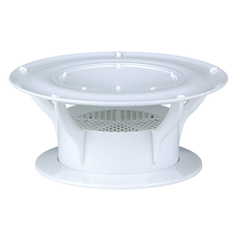 Lippert 360 Siphon RV Roof Vent Cap for Odor Prevention with Universal Fit, Built-In Bug Screen, White Polycarbonate - 389381 1 Count (Pack of 1)