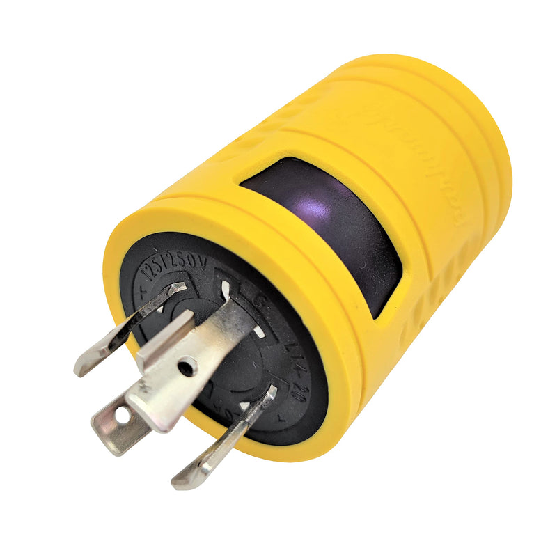 Parkworld 691593 Power Adapter 4-Prong 20A Generator Locking L14-20P Male Plug to RV 30A TT-30R Female Receptacle