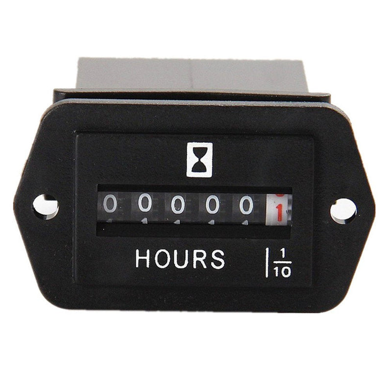 DC 6-80V Mechanical Hour Meter - AIMILAR Hourmeter for Diesel Engine Generator Boat Motorcross Motor Truck Tractor DC 6-80V