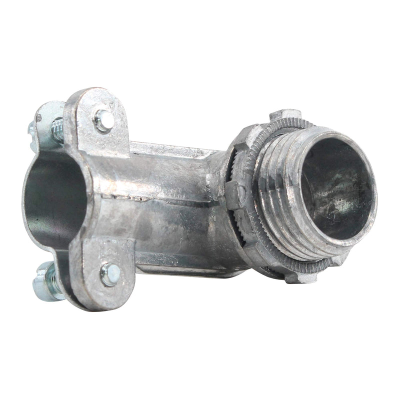 Bridgeport 801-DC2 MC Flex Conduit Connector, 90-Degree, 3/8-Inch, (25-Pack)