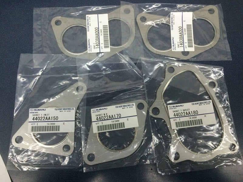 Genuine Subaru Exhaust Gasket Kit Turbo Manifolds Up Down Pipe WRX STI XT GT OEM