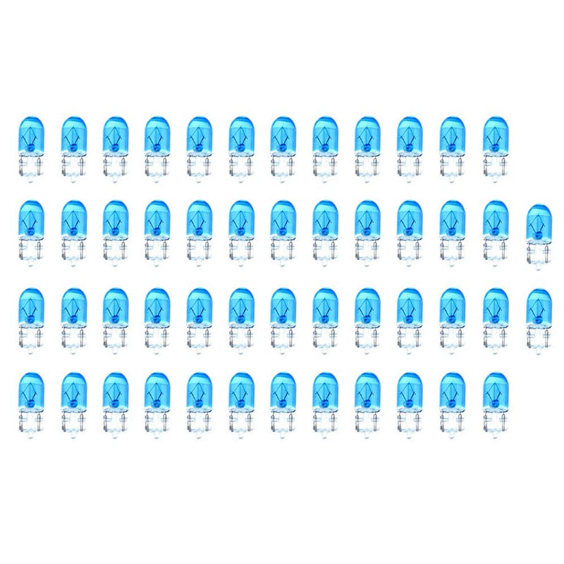 cciyu T10 168 194 W5W Halogen Light Bulb Instrument Cluster Gauge Dash Lamp (50pack blue) 50pack blue