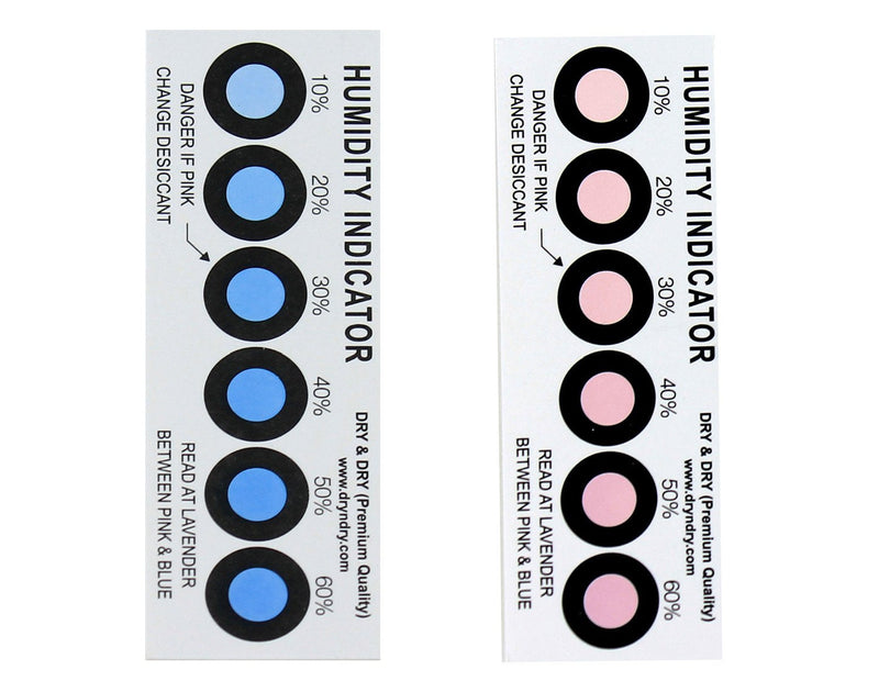 Humidity Indicator Cards 50 Pack(Reusable) - 10-60% 6 Spot(50 Cards)