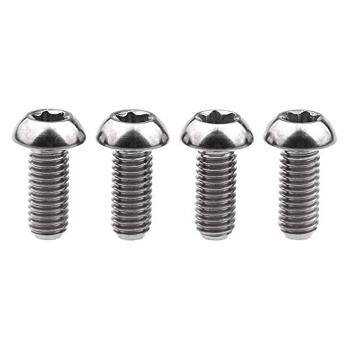 4Pcs Titanium M5x12mm Holder Torx Head Bolt Screw (Normal Titanium) Normal Titanium