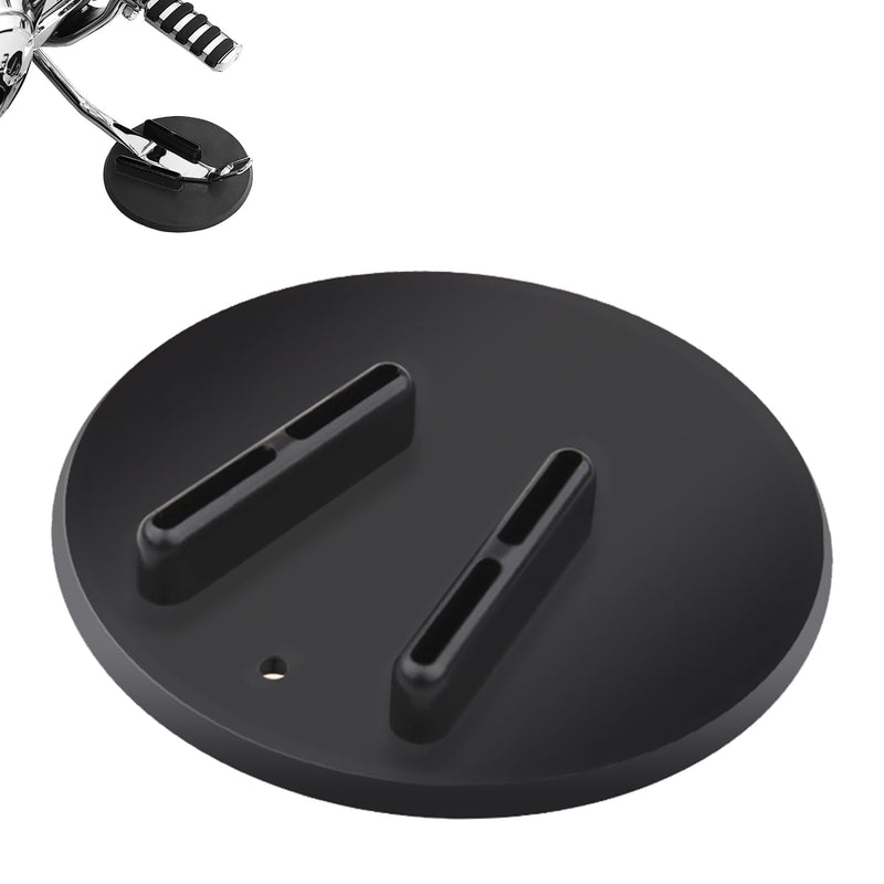 SUNPIE Motorcycle Kickstand Pad - Universal Motor Bike Kickstand Plate for Harley All Motorcycles - Rugged Kick Stand Plates Floor Protector Prevents Sinking on Grass, Dirt & Hot Pavement, Black