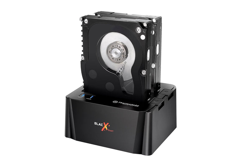 Thermaltake BlacX Duet 2.5"/3.5" SATA I/II/III USB 3.0 External Hard Drive Enclosure Docking Station ST0014U-C Dual Bay