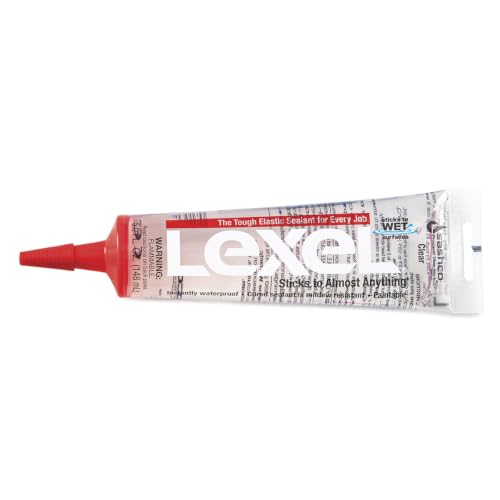 Lexel Weatherproofing Caulk, Clear, 5.0oz, 4-Pack
