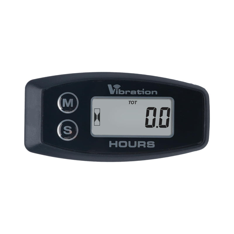 Runleader Digital Wilress Vibration Activated Hour Meter,Maintenance Reminder,Screen Locking Design, Applicable to Lawn Mower Generator Compressor Motorcycle Outboard Motor Chainsaws etc.