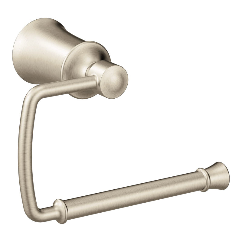 Moen DartmoorSingle Brushed Nickel Post Toilet Paper Holder, YB2108BN
