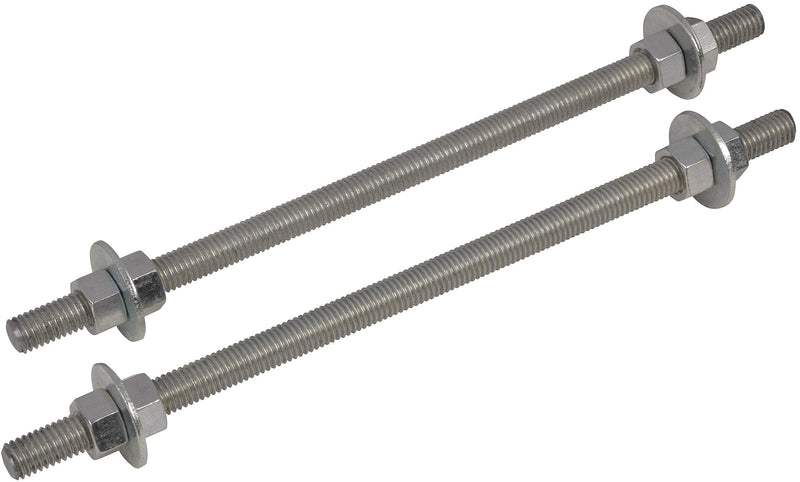 Adjustable Piping Support ROD-03 Zinc-Coated Threaded Extension Rod, 1/2" Diameter x 12", 2 Pack Threaded Extension Rods