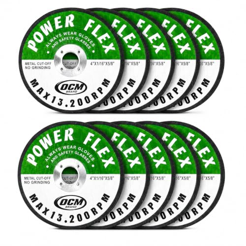 10 Pack - Cut Off Wheel 4 x 1/16 x 5/8 - for Cutting All Ferrous Metal and Steel
