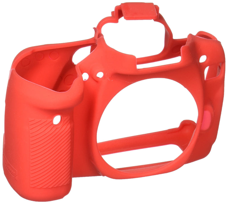 easyCover Silicone Protective Camera Case Compatible for Canon 80D, Red