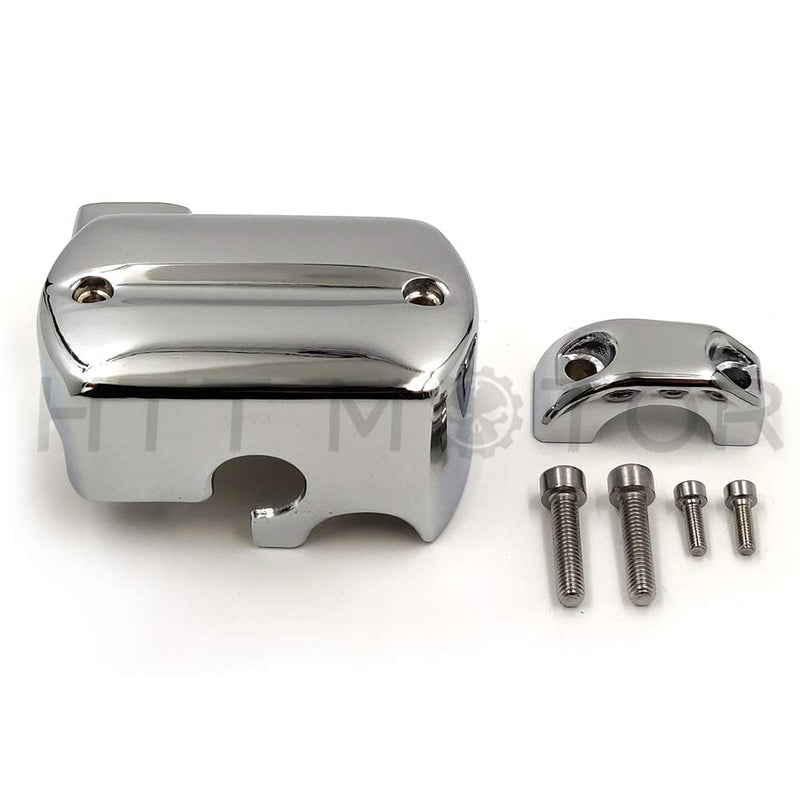 HTT Motorcycle Chrome Front Brake Fluid Master Cylinder Cover For 1998-2013 V-Star 650/2009-2013 V-Star 950/1999-2013 V-Star 1100/2007-2013 V-Star 1300