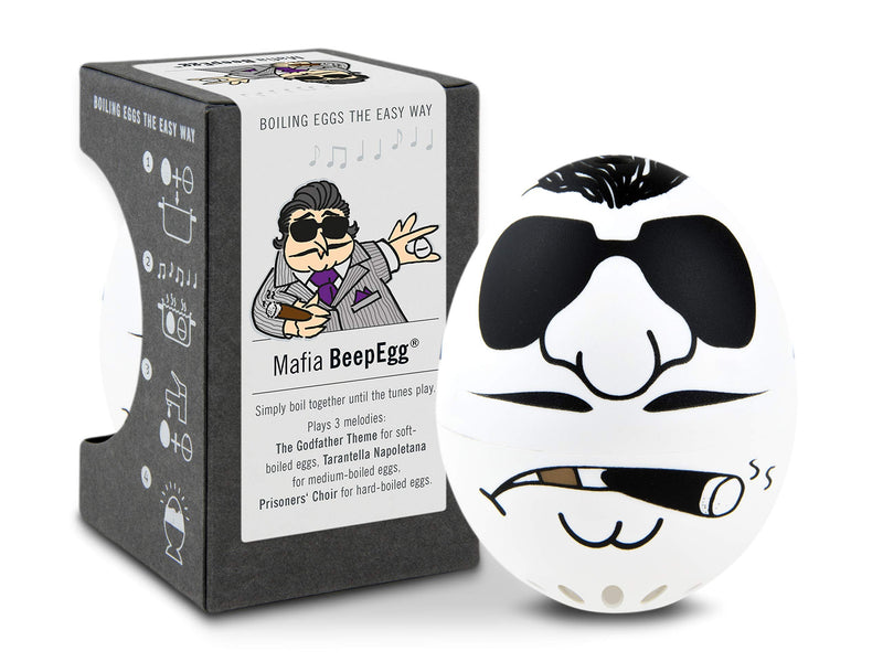 Mafia Beepegg – Egg Timer for Boiling Eggs – Musical Egg Cooker for Soft, Medium, Hard Boiled Eggs – Food Safe – Singing Floating Egg Timer – Egg Cooker for 3 Levels of Doneness - Brainstream Mafia