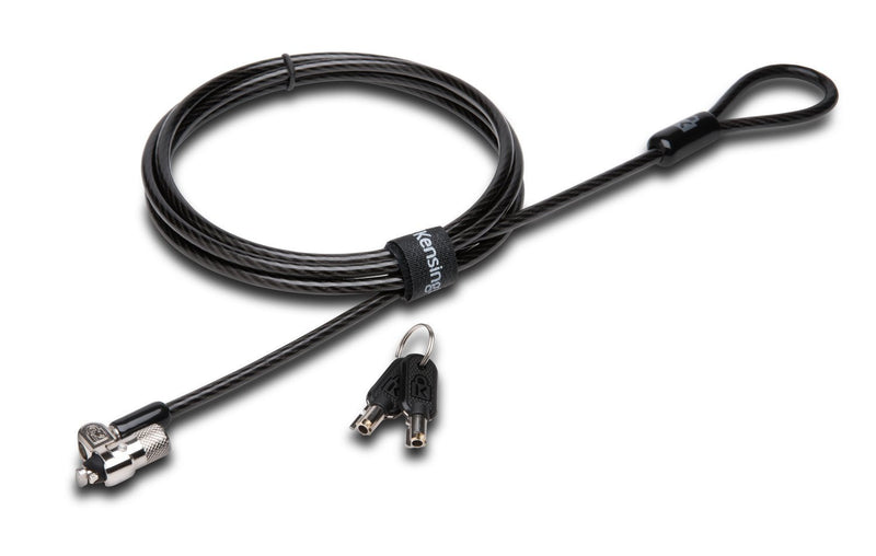 Kensington T-Bar Standard Keyed Lock Slot for Laptops, Durable 6’ Carbon Steel Cable Computer Lock, K65035AM Small Cable Lock