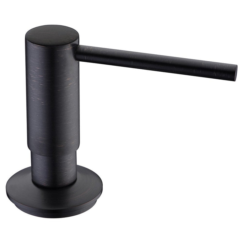 Avola Oil Rubbed Bronze Soap Dispensers with Brass Pump, 17OZ Bottle Soap Dispensers for Kitchen Sink,Commercial Liquid Dish Dispenser, Bronze Built in Sink Soap Dispenser With Soap Bottle Oil Rubber Bronze
