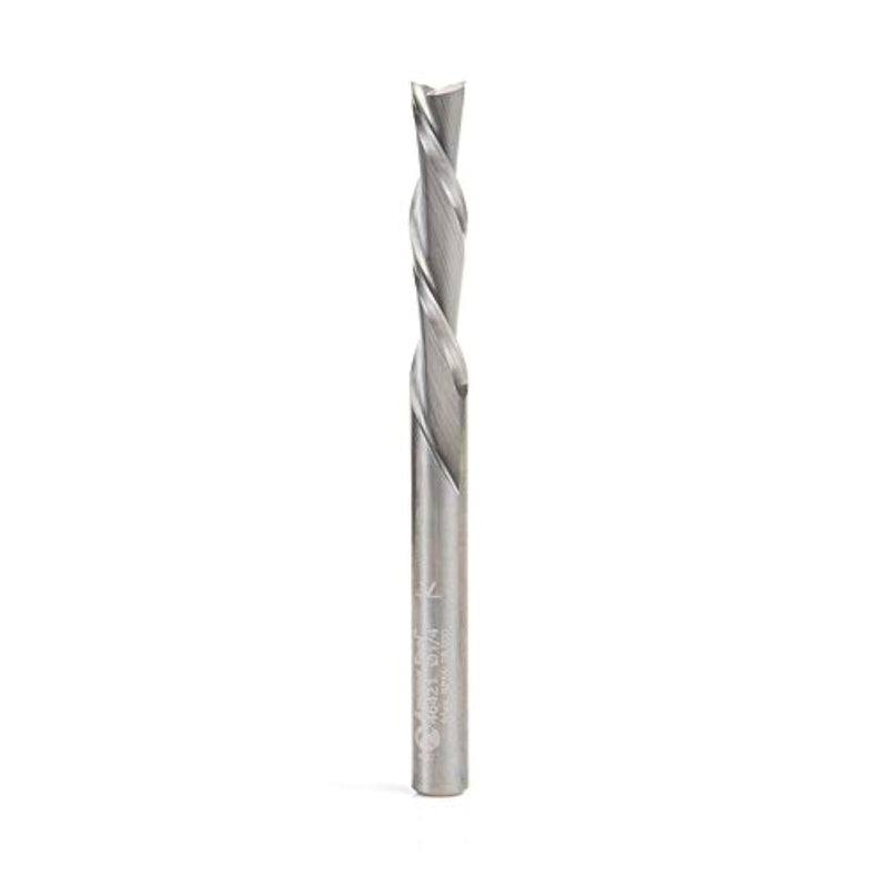 Amana Tool - 46421 Solid Carbide Spiral Plunge 1/4 Dia x 1-1/4 x 1/4" Shank Down-Cut