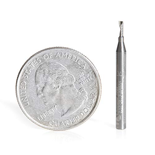 Amana Tool - 51370 Metric Solid Carbide CNC Spiral 'O' Single Flute, Aluminum Cutting 1.5 1.5 D x 4 CH x 3 SHK