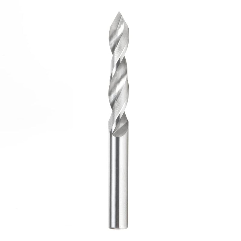 Amana Tool - 363007 Solid Carbide Drill Bit R/H 5mm Dia x 55mm Long x 5mm Shank 363007 - 5mm Dia x 55mm Long x 5mm Shank