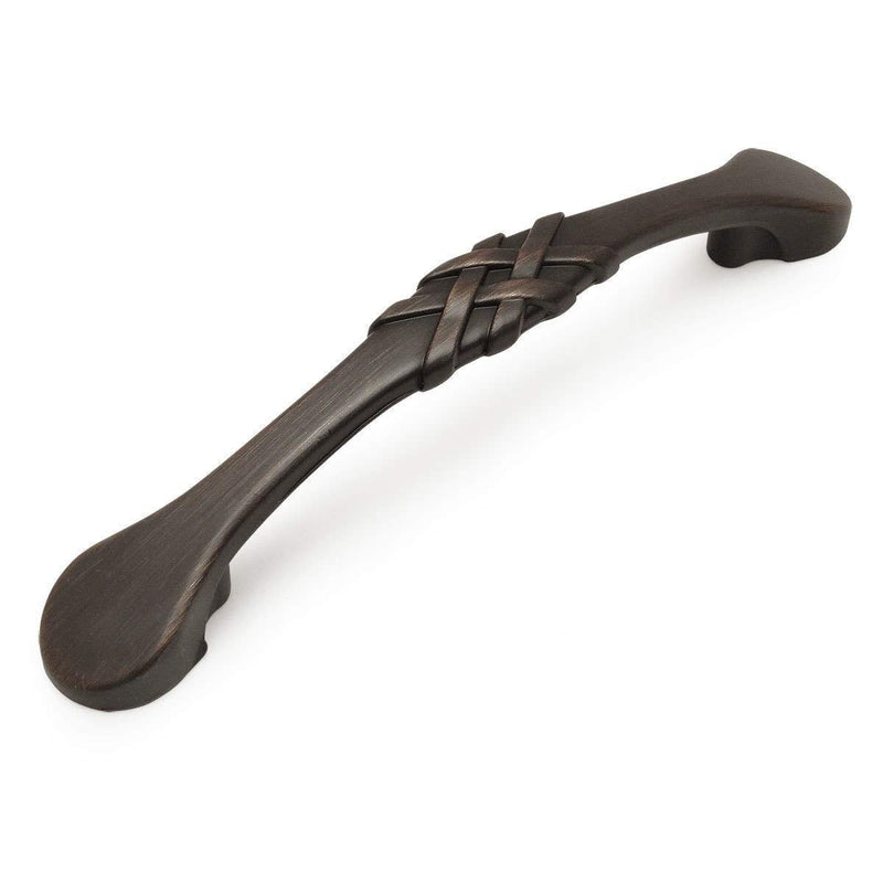 Cosmas 10 Pack 7068ORB Oil Rubbed Bronze Cabinet Hardware Handle Pull - 3-3/4" Inch (96mm) Hole Centers