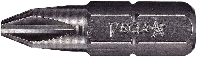 VEGA 100pc Professional Grade Philips #2 Power Tool Screwdriver Insert Bits (125P2A-100)