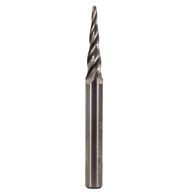 Whiteside 1/16" Ball Nose CNC Router Bit, 1/32" R, 7/8" CL, 1/4" SH, Four Flute
