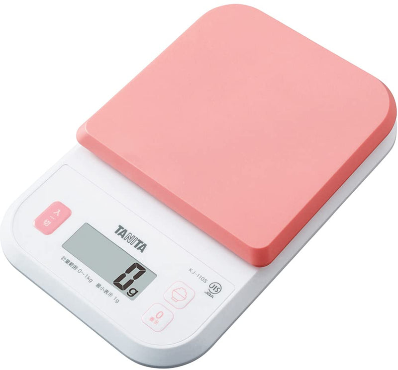 Tanita KJ-110S PK Cooking Scale, Kitchen Scale, Cooking, Digital, 2.2 lbs (1 kg), Increases Calories of Rice 2.2 lbs (1 kg), Pink