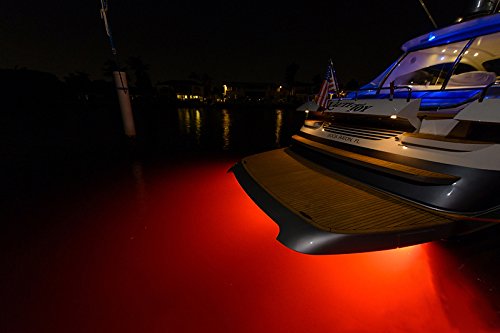 Waterproof Ip68 Led Drain Plug Light 9w Underwater Boat Lights Marine Yacht Led Drain Plug Light for Fishing Swimming Divinng Red