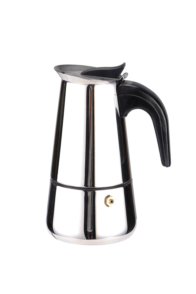 Home Basics EM00248 2 Cup Stainless Steel Espresso Maker, Silver