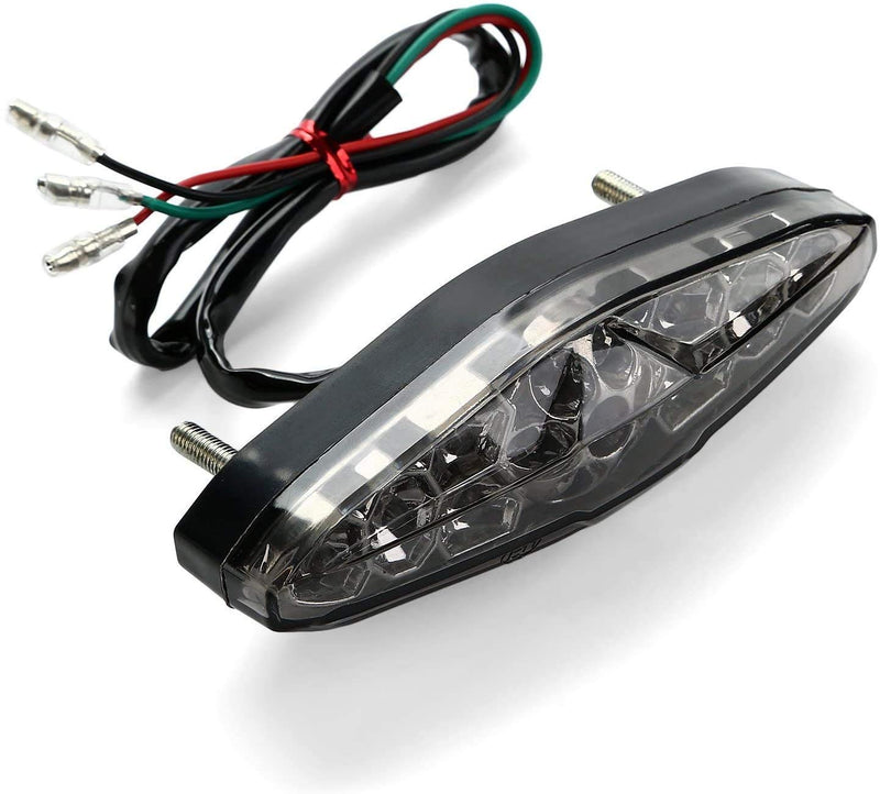 CICMOD Motorcycle Led Brake Running Tail Light 12V Universal for Quad ATV Dirt Bike Custom Chopper Type A