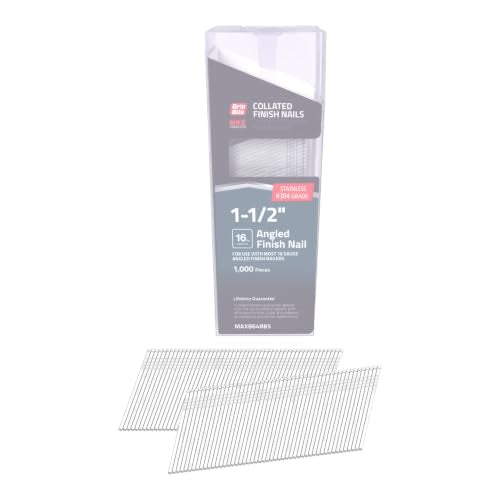 Grip-Rite 16 Gauge Angled Finish Nails 1-1/2", 1000 count