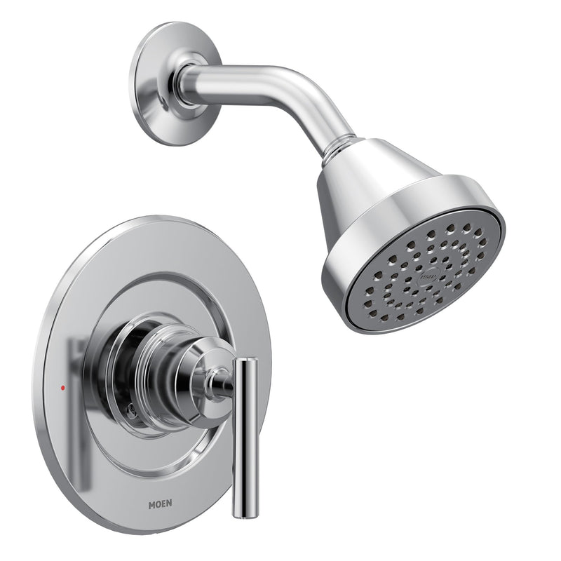 Moen Gibson Chrome Posi-Temp Pressure Balancing Eco-Performance Modern Shower Trim, Valve Required, T2902EP (Pack of 1)