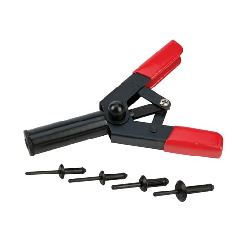 Performance Tool W2005 41-Piece One-Handed Poly Rivet Gun Kit 41pc Poly Riveter Kit