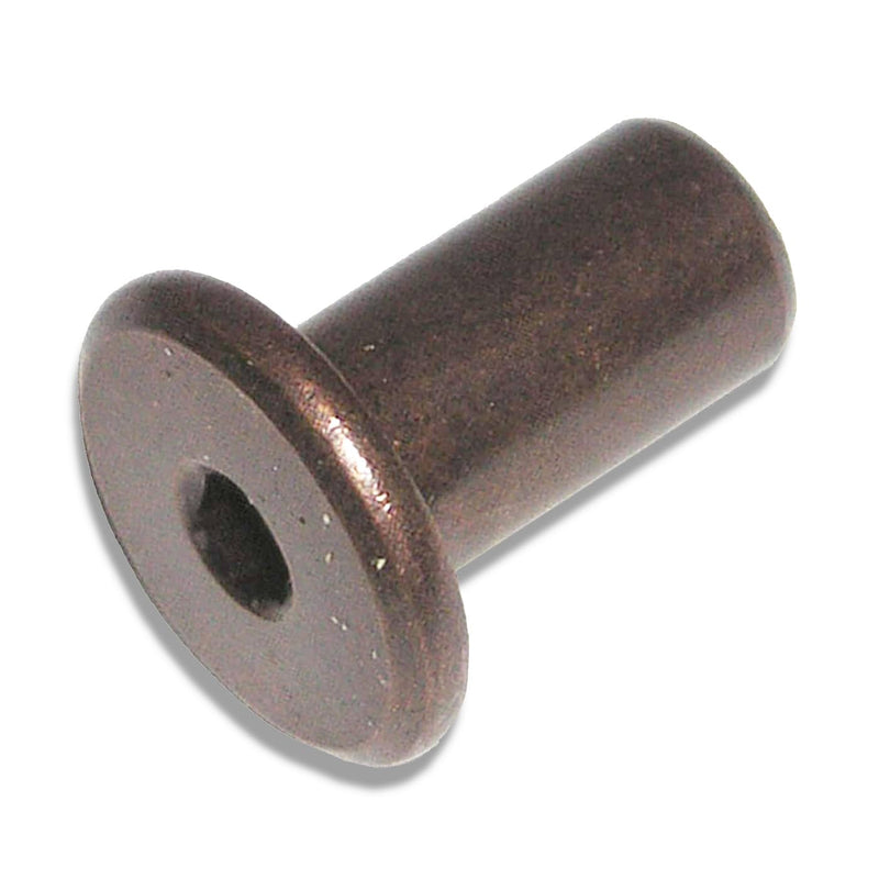 Knob Deals 1/4-20 Joint Connector Nut, Hex Drive, 17mm Head (Bronze Finish) - 100 Pack 1/4-20 Nut Bronze