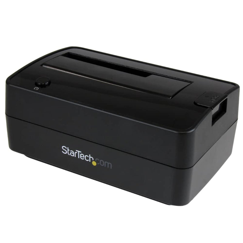 StarTech.com Single Bay USB 3.1 / eSATA to SATA Hard Drive Docking Station, USB 3.1 (10 Gbps) Hard Drive Dock, External 2.5/3.5" SATA III HDD/SSD Top-Loading Hard Drive Bay (SDOCKU313E),Black 2.5/3.5" SATA Drive USB 3.1 (10 Gbps)/eSATA