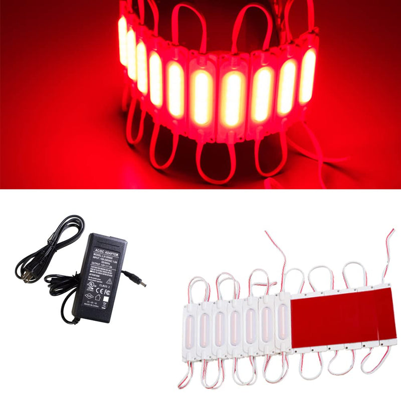Brightest Store Front Window LED Light COB Series with UL Power Supply Brighter Than 5050 5630 5730 2835 20ft Red