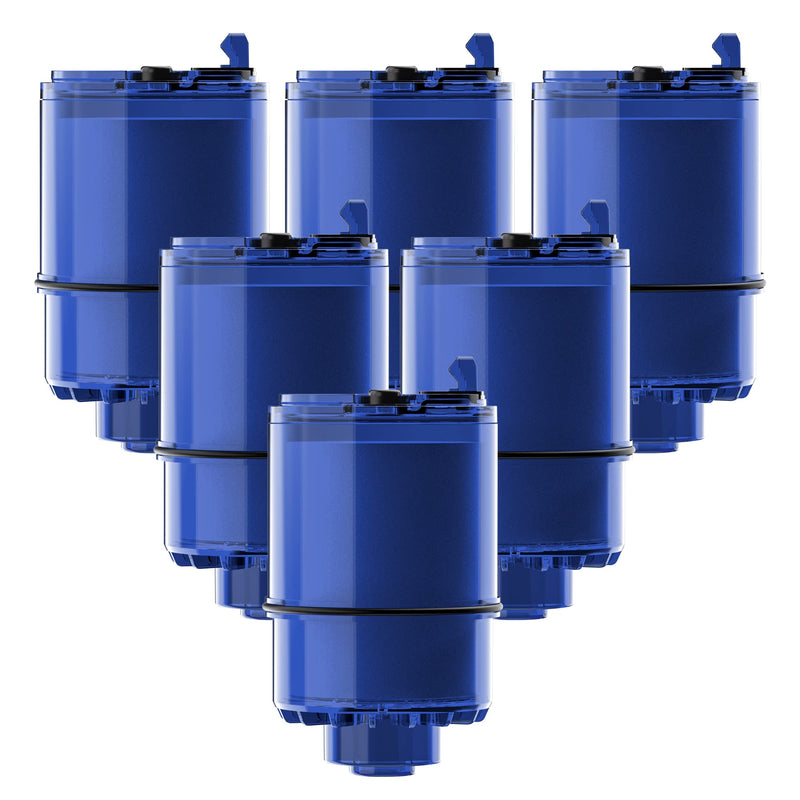 Waterdrop Faucet Water Filter, Compatible with All PUR® Water Filter Replacement for PUR® PLUS RF9999® Faucet Water Filter, NSF 42 Certified, 18-Month, 1800-Gallon, 6 Pack Standard-Blue