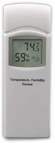 Ambient Weather WH31E Thermo-Hygrometer Sensor for WS-2902, WS-2000, WS-5000, WS-1965, WS-4000, WS-3000 and ObserverIP Series Weather Stations Thermohygrometer 8 Channel